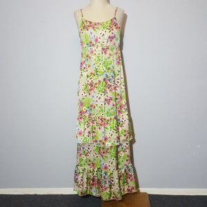 Last Chance -ON floral maxi dress small C183